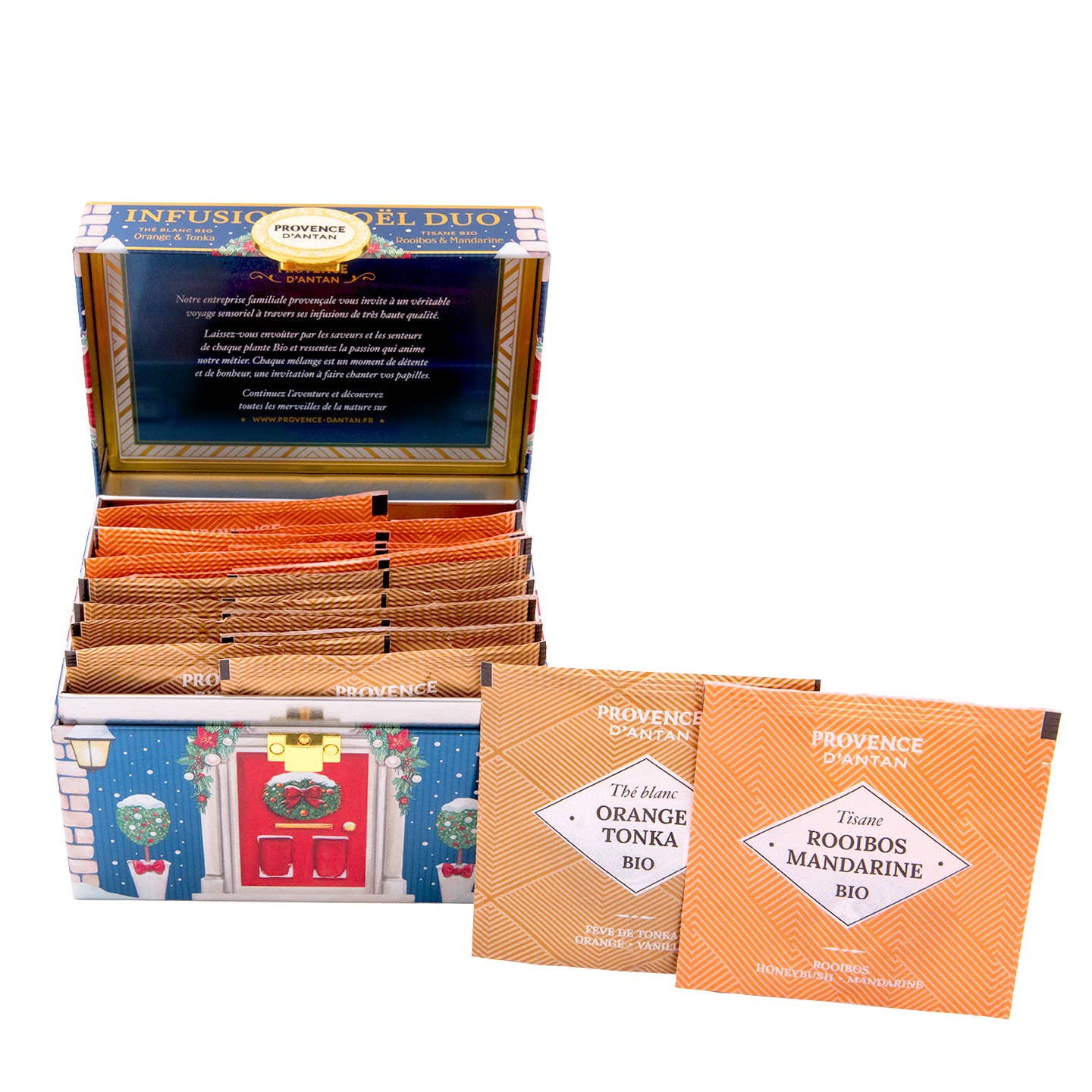 PROVENCE D'ANTAN - Wholesale Health/Detox Tea - Christmas Organic Tea & Herbal Tea Assortment Box* 20 bags2