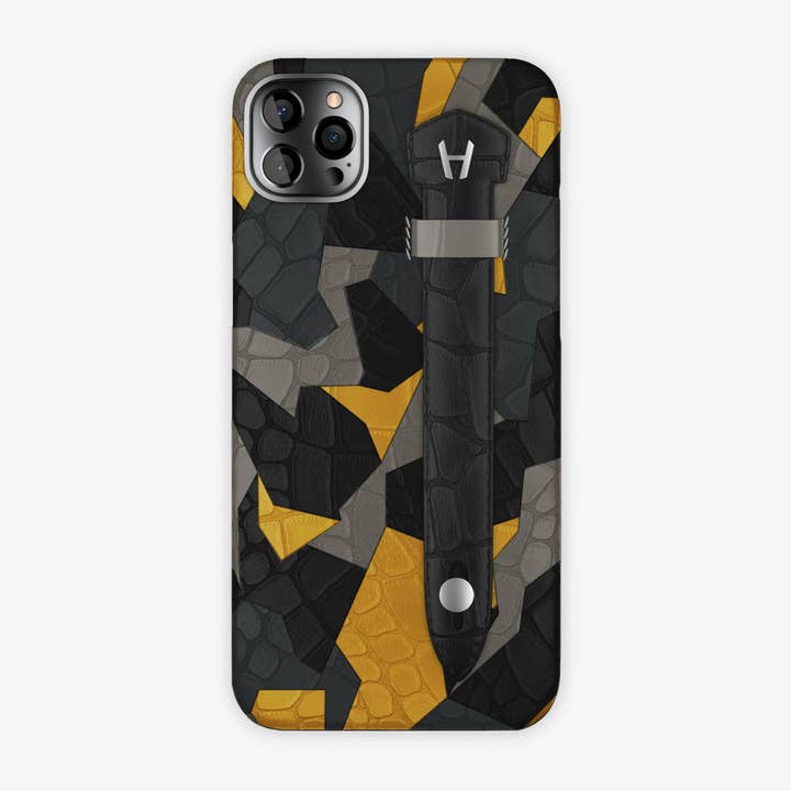 Hadoro Paris - Wholesale Phone Case - Women's - Alligator Angle Camo Finger Case for iPhone 12 Pro Max