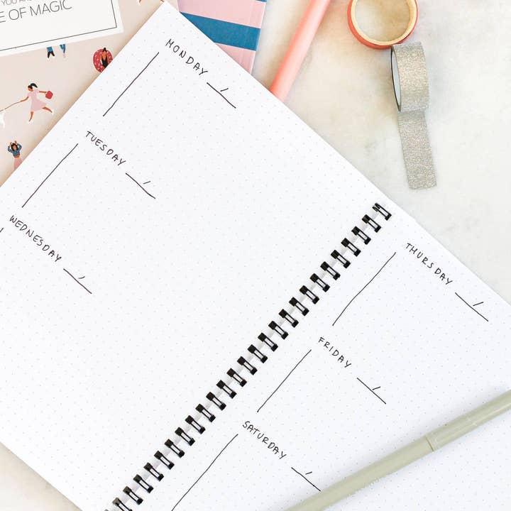 SEIK - Wholesale Journal/Diary - Bullet Journal With Spiral Binding; Make Yourself Happy