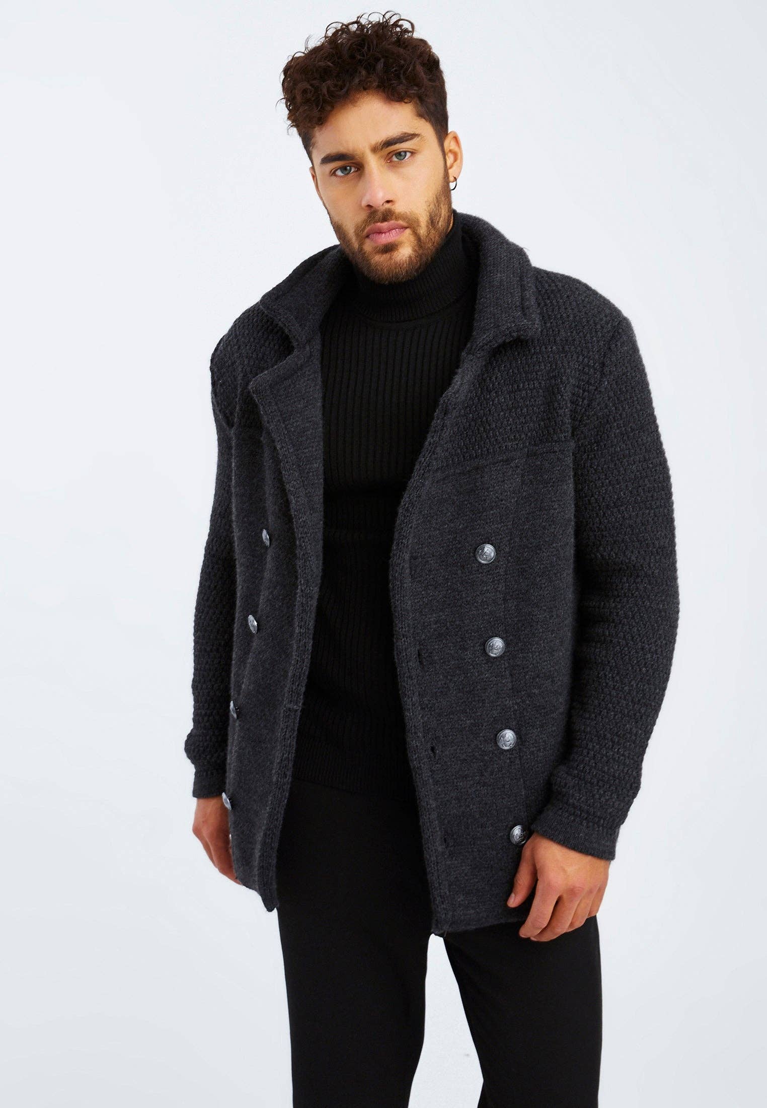 Leif Nelson GmbH - Wholesale Jacket - Men's - Men's Cardigan Shawl Collar LN-60005