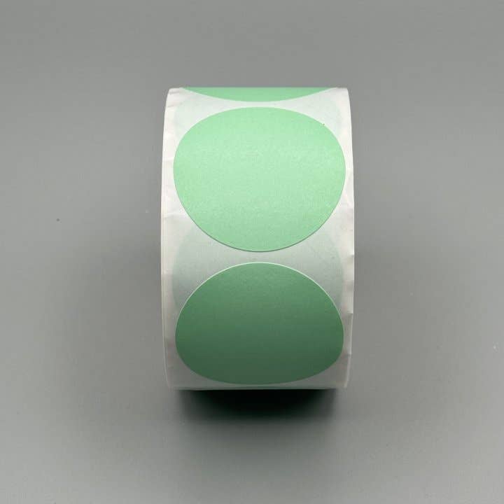 Aquamarin Runde Etiketten 50mm 500 Stück für den Großhandel von CHIC&PAPER