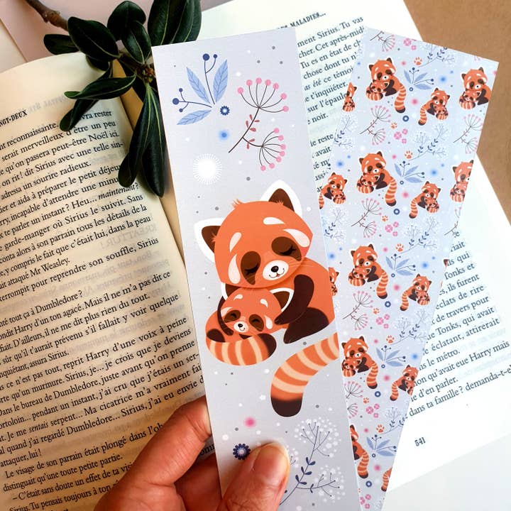BOOKMARK - LITTLE RED PANDA for wholesale by Poussin et Poupette