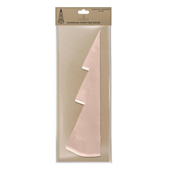 Santa Barbara Design Studio by Creative Brands - Wholesale Christmas Decoration - Paper Tree - Balsam Light Rose 14"2