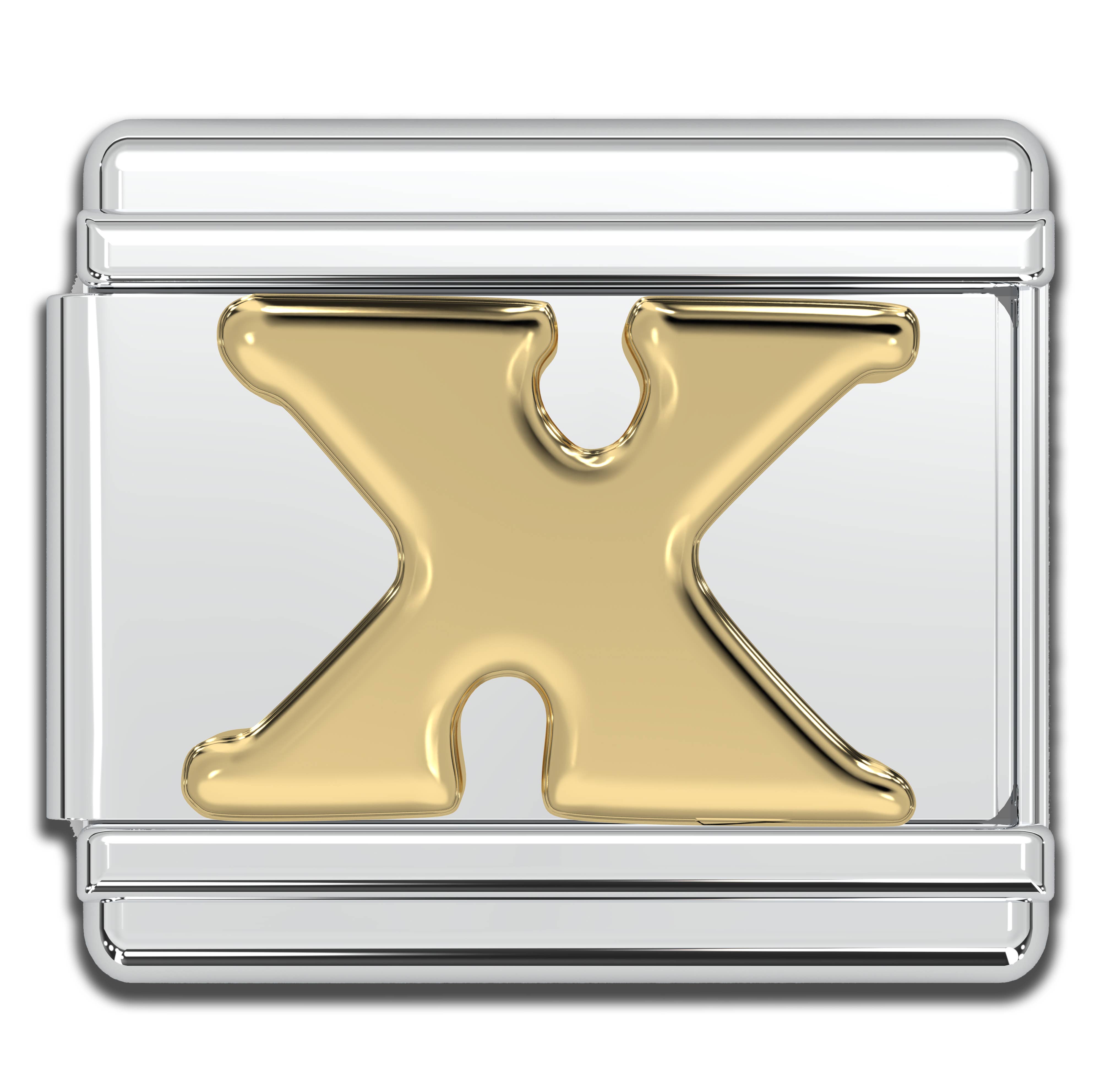 Natalia - Wholesale Individual Charm/Pendant - Italian Charm Letters A-Z - 9mm Gold Bracelet Charms20