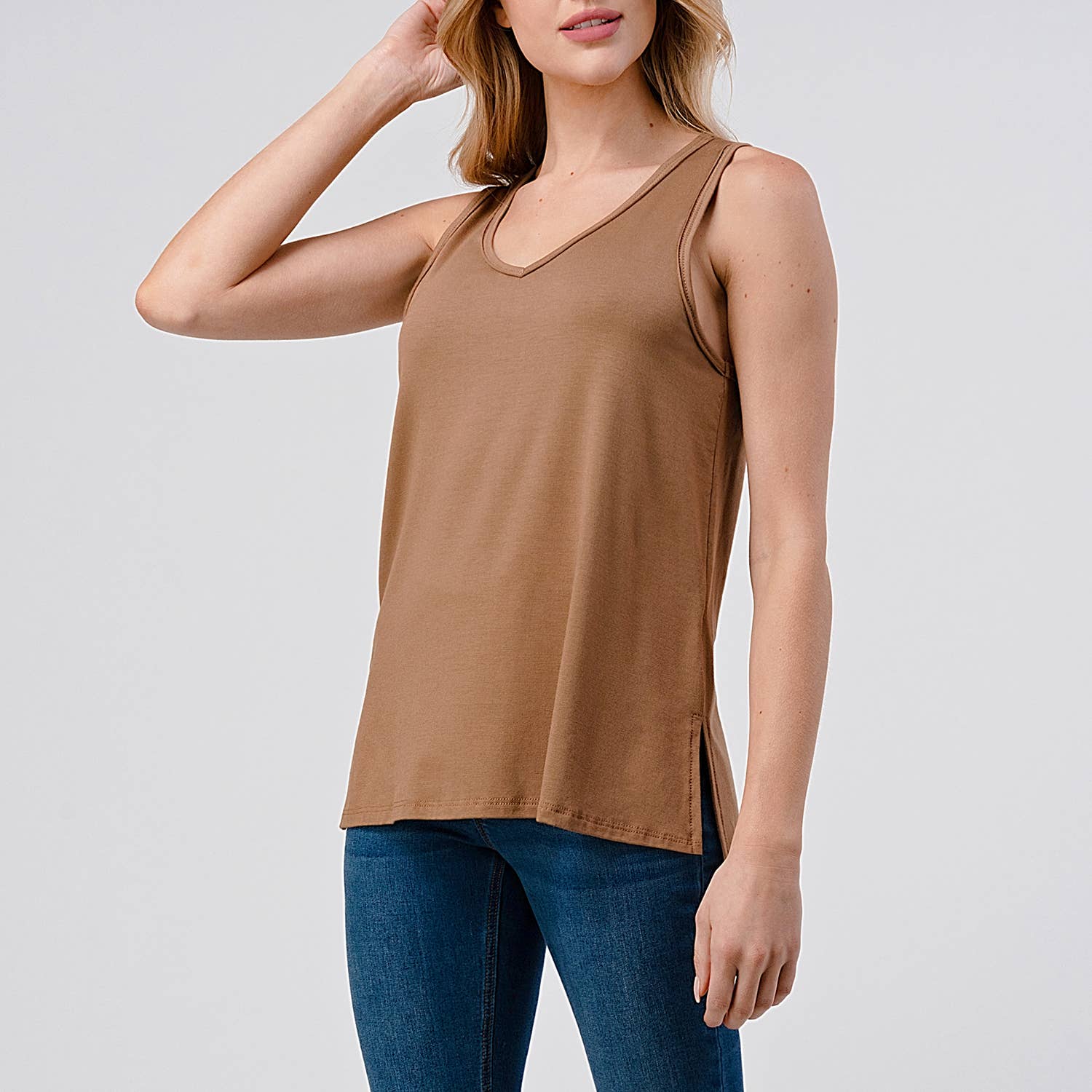 Heimious - Vente Débardeur – femme - Débardeur en jersey modal avec fentes latérales, T46816