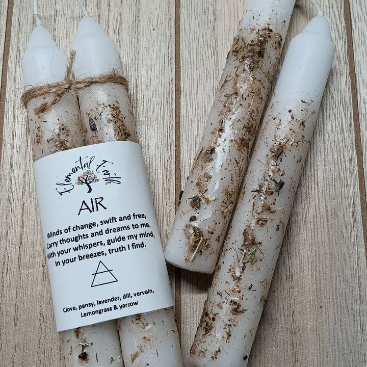 Elemental Earth Shop - Wholesale Tapered Candle/Candlestick - Air elemental ritual candles2