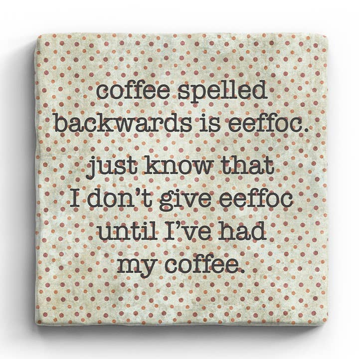 Eeffoc - Marble Coaster for wholesale by Paisley & Parsley