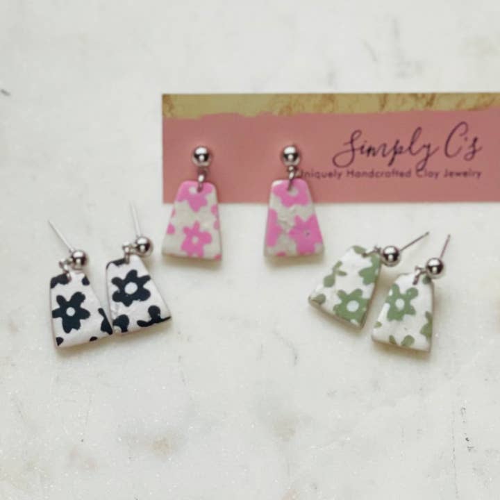 Flower Trap - Polymer Clay Earrings for wholesale by Simply C's