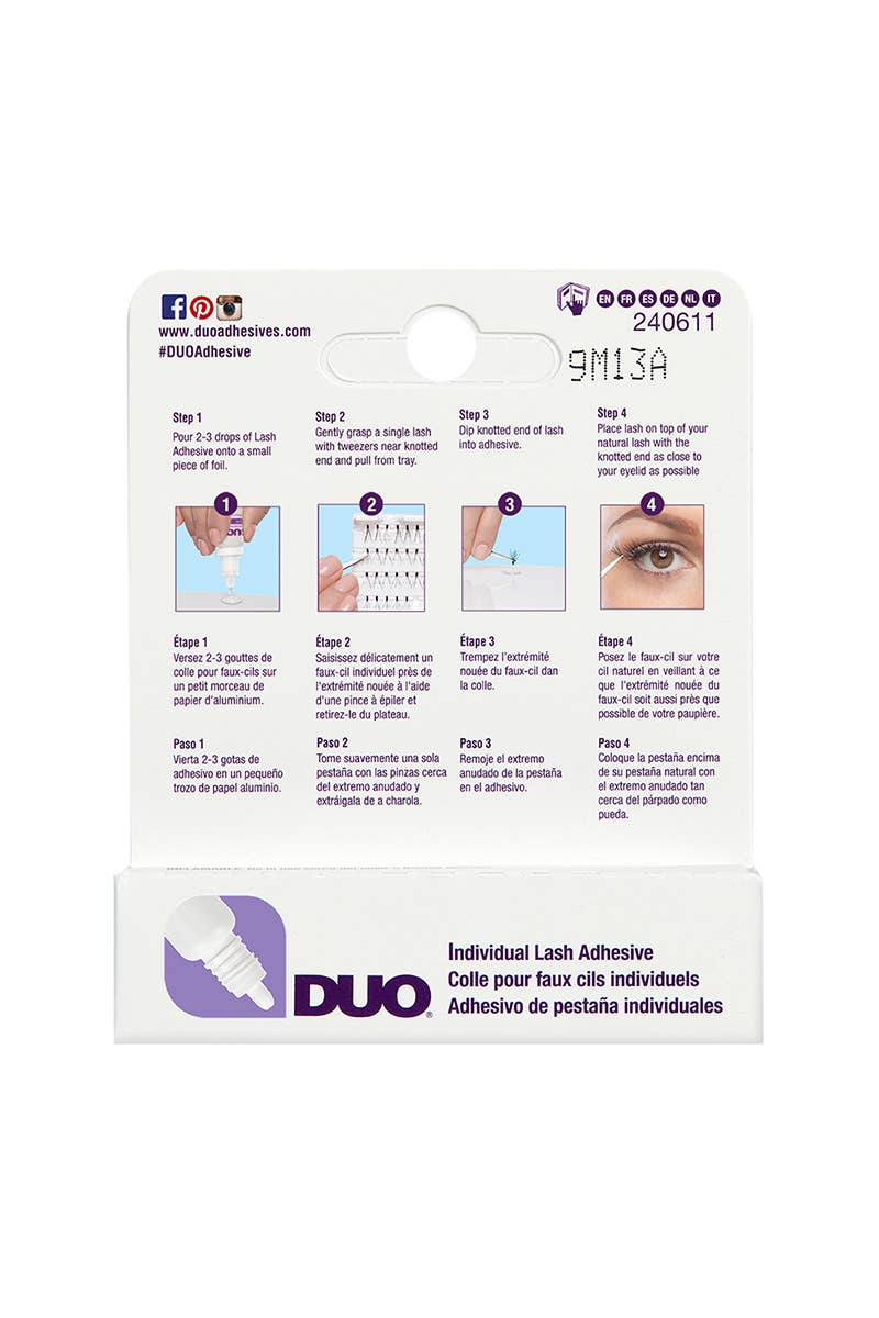 PINEAPPLE Beauty - Wholesale False/Fake Eyelashes - DUO 56811 CLEAR Individual Lash Adhesive/Glue - 4pc2