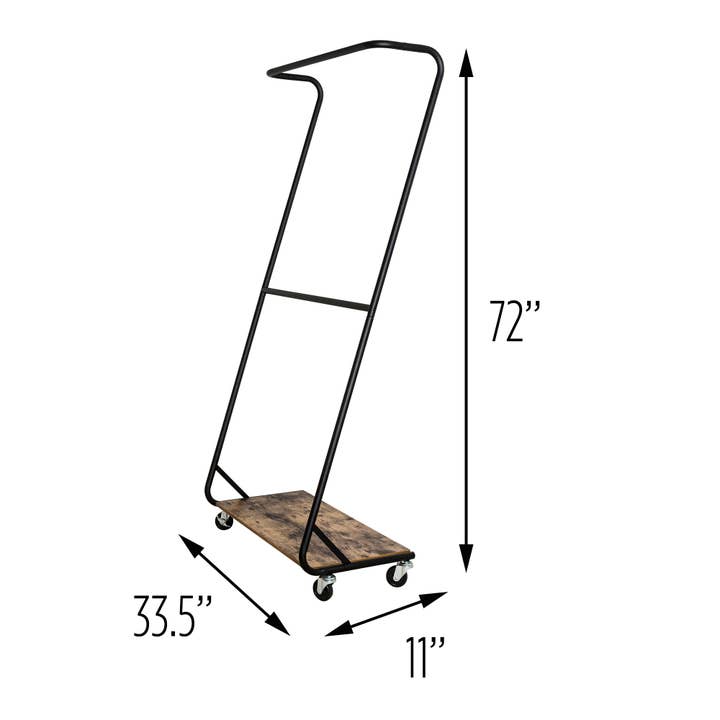 Honey-Can-Do - Wholesale Coat Rack - Rustic Z-Frame Garment Rack