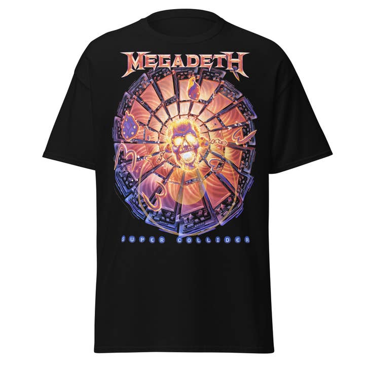 Megadeth Super Collider Jumbo Print T-shirt for wholesale by Hyper Iconic