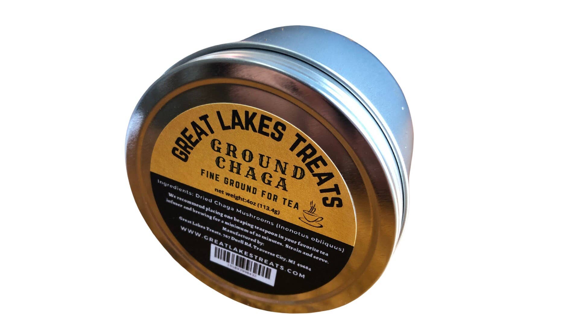 Great Lakes Treats – Großhandel Loser Tee – Great Lakes Treats Gemahlener Chaga-Tee (4 Unzen) ist kein Extrakt2