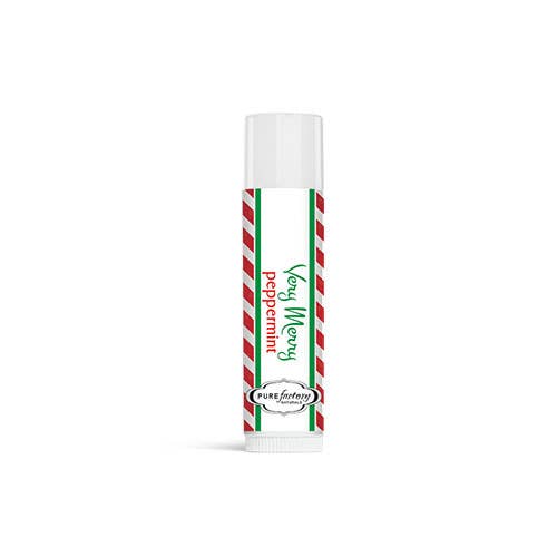 Holiday Truck-Very Merry Lip Balm .15 oz - Peppermint for wholesale by PUREfactory Naturals