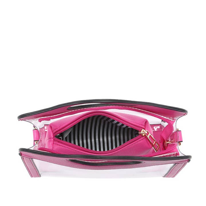 Ellas Trading – wholesale Crossbody bag – Women's – Trendy Transparent Crossbody Tote Bag Cutout Handle11