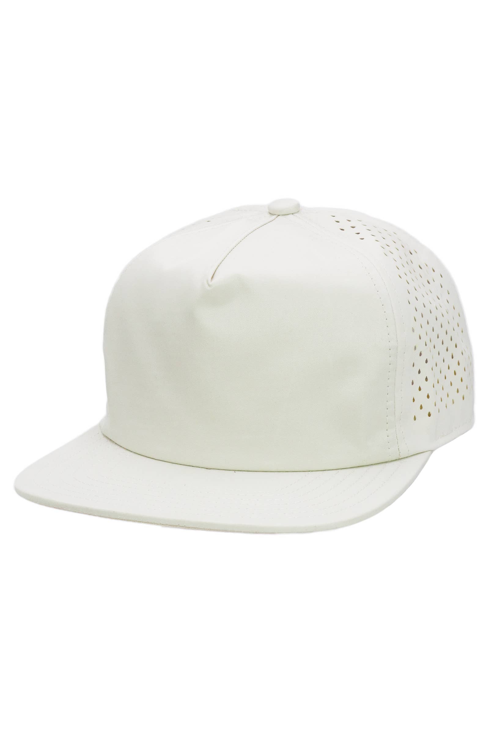 Cap Zone - Wholesale Flat Brim Cap - Unisex - Five Panel Unstructured Polyester Perforated Snapback12