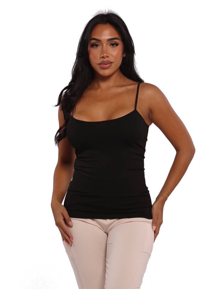 REDFINCH APPAREL INC - Wholesale Camisole - Women's - Womens Seamless Solid Cami Tops3