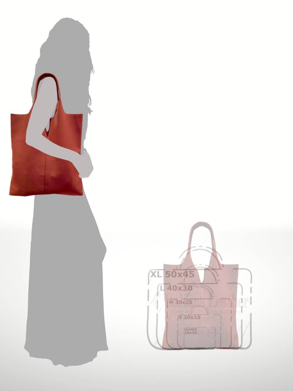 ITALIAN'S LEATHER - Wholesale Shoulder Bag - Women's - Elisa cowhide leather bag ²42