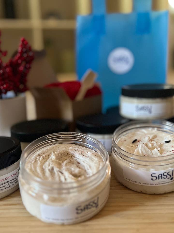 Hand Scrub, Face Scrub, Body Scrub SASS! Vanilla & Holiday for wholesale by SASS!