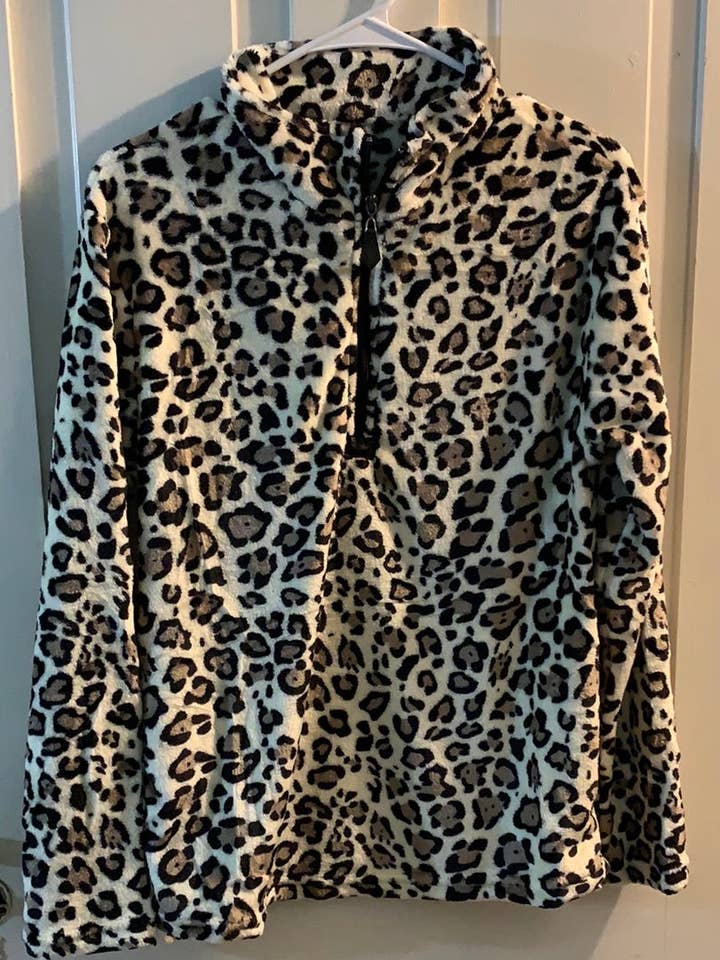 Leapord pullover for wholesale by Moonlit Ranch