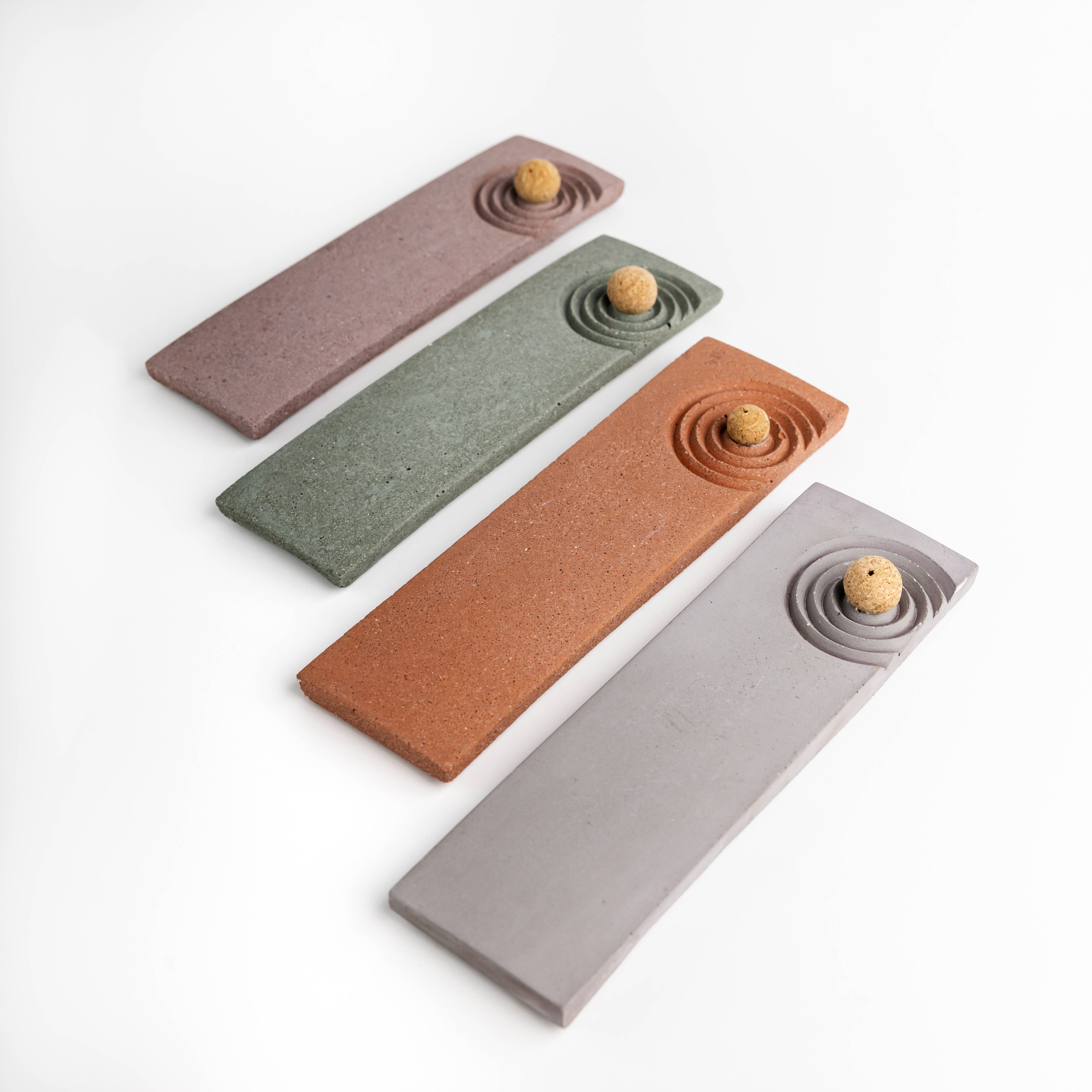 NATURAL BY HAGELSIEB - Wholesale Incense Holder - LONG CONCRETE INCENSE BURNER7