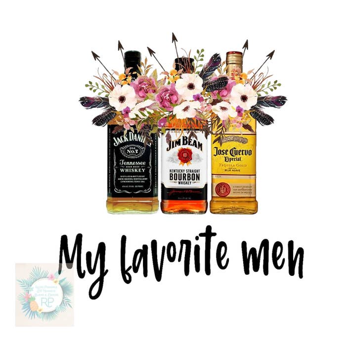 My Favorite Men T-shirt Transfer for wholesale by Rustic Pineapple