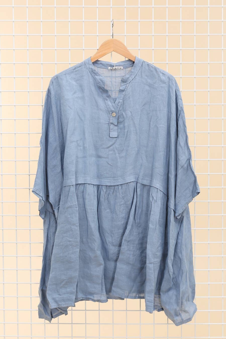 la maison des fibres naturelles - Venta al por mayor Túnica - Mujer - Túnica amplia de lino 68369 flora 100% TÚNICA DE LINO25