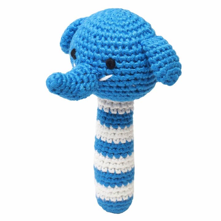 Rattle - Blue Elephant for wholesale by natureZOO of Denmark