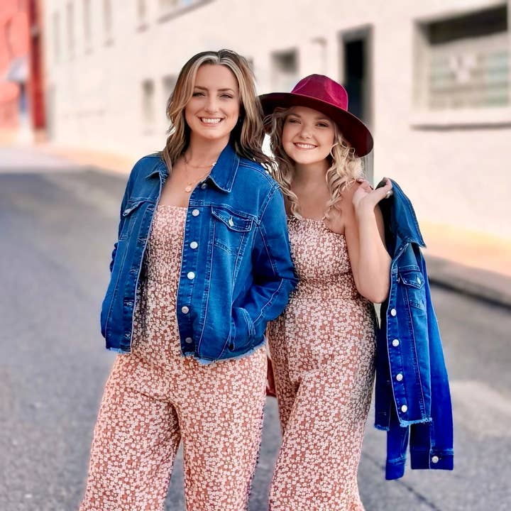 Frayed Denim Jacket for wholesale by FARMASI & Just Believe Boutique Wholesale