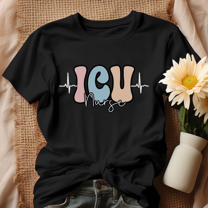 ICU Nurse Soft Style T-Shirt for wholesale by Full Moon Arts & More
