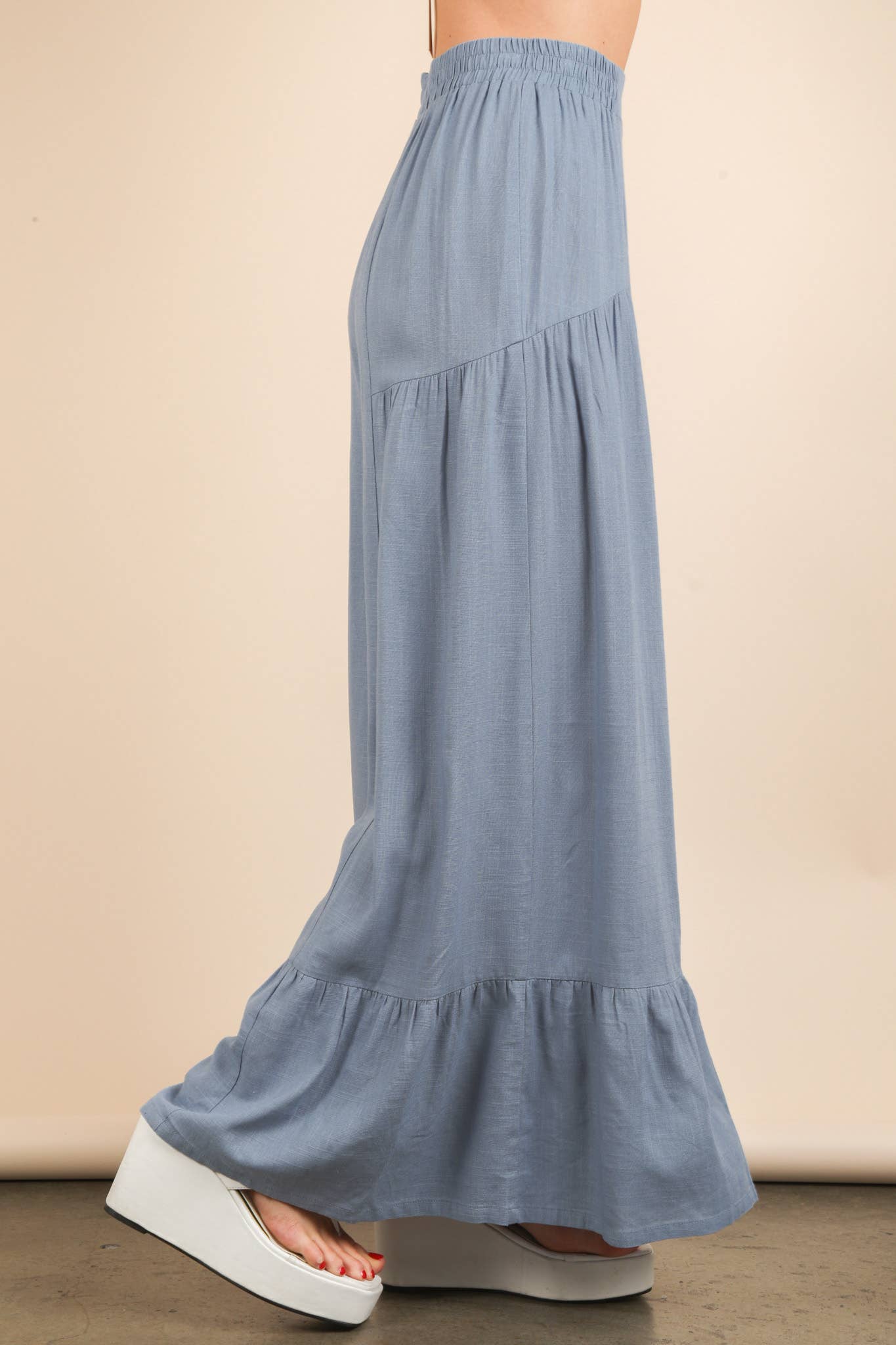 VERY J - Vendita all'ingrosso Pantalone - Donna - NP70692-Pantaloni Comodi a Vita Elastica Palazzo14