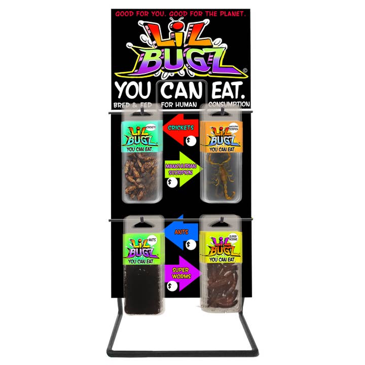EntoLife Edible Insects - Crickets, Ants & Scorpions! - Wholesale Party Favor - Lil Bugz You Can Eat | Whole Roasted Crickets