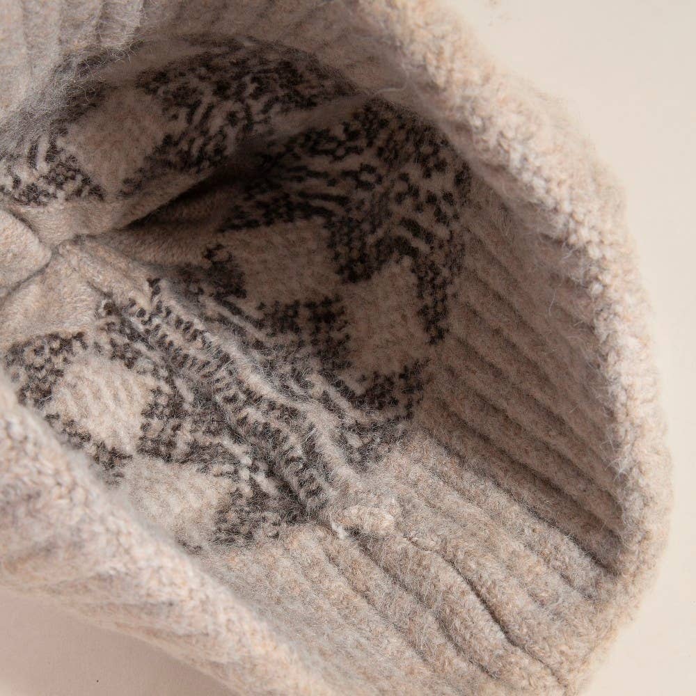 Anarchy Street - Venta al por mayor Gorro de lana - Mujer - Gorro de Punto con Pompones de Argyle2