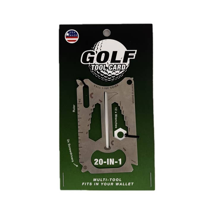 Zootility – Ferramentas fáceis de usar por atacado – Multi-ferramenta de cartão de crédito 20 em 1 Golf1