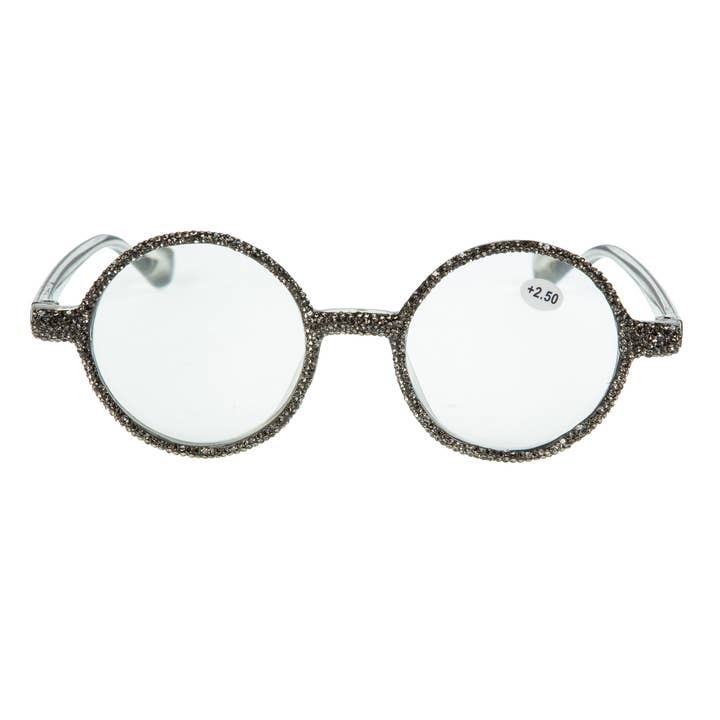 Ole - Wholesale Eyeglasses - Women's - GY Handmade Rhinestone Round Frame Readers