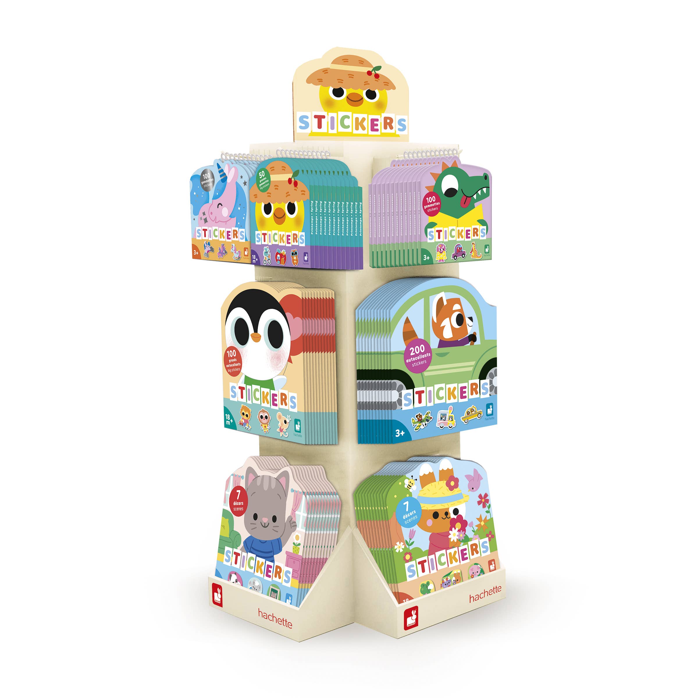 Juratoys – wholesale Retailer display stand/case – Janod Sticker Display0