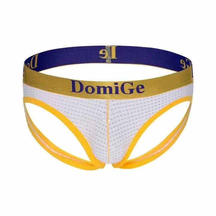 DomiGe – wholesale Underkläder - Herr – Djärva & Breezy Jockstrap för män med logotyp i midjeband - Unescape Your Freedom manliga underkläder19
