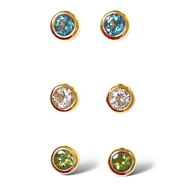 Örhänge med ädelsten, 4 ädelstensalternativ för wholesale av Dina Mackney