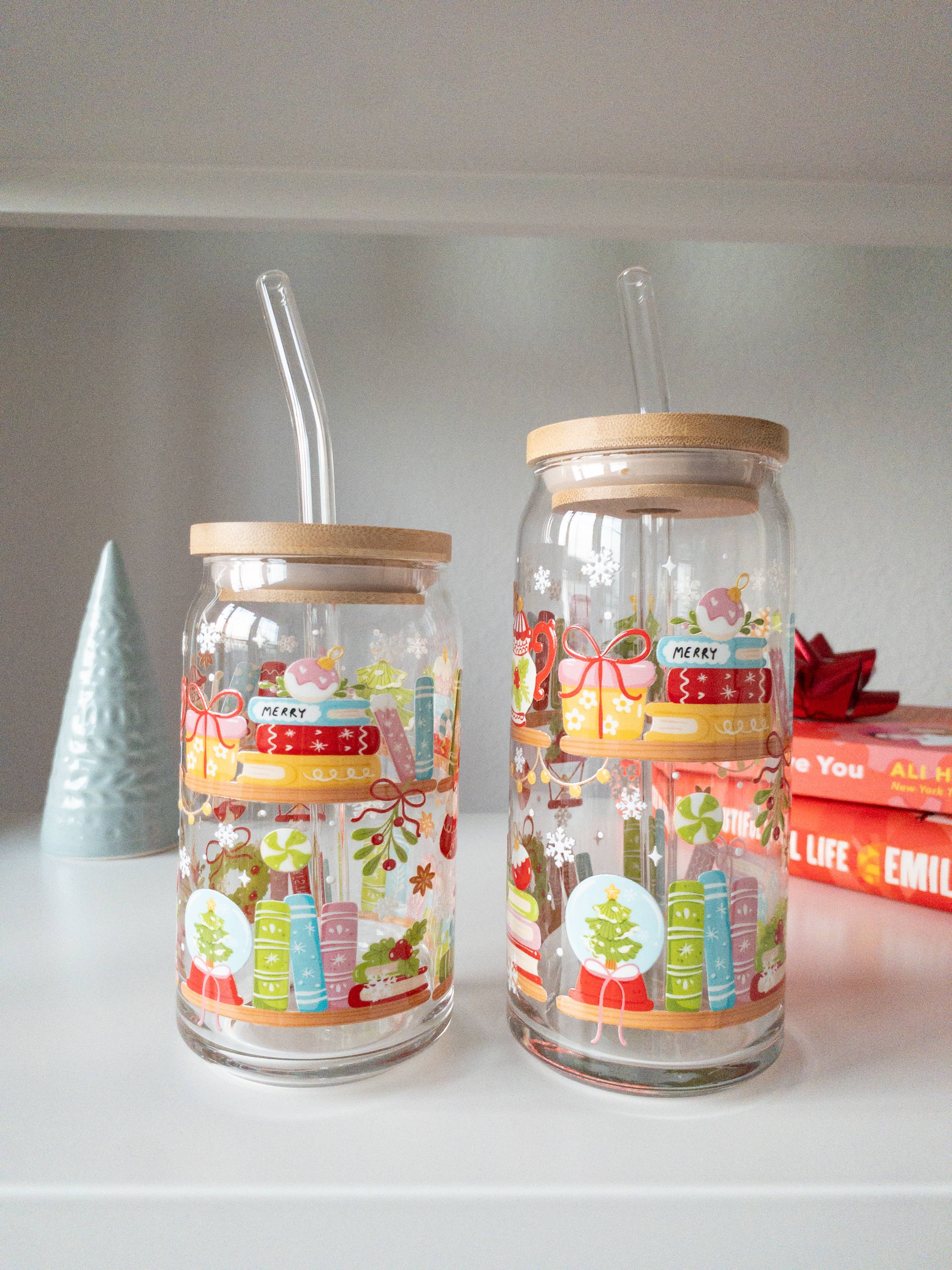 Be Bold Stay Bold – wholesale Drinking glass/cup – Bookish Holiday Glass Cup 2