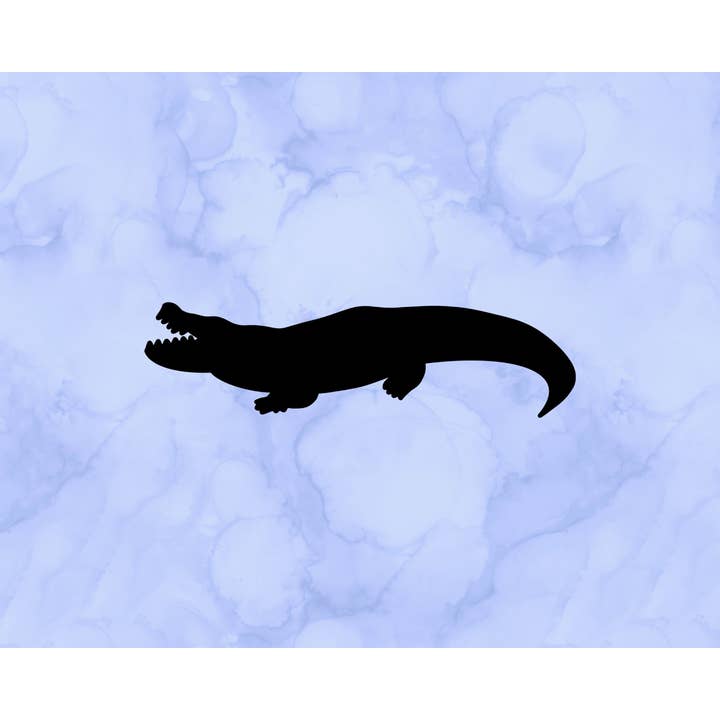 Crocodile Silhouette Decal (2") for wholesale by Sticking with You