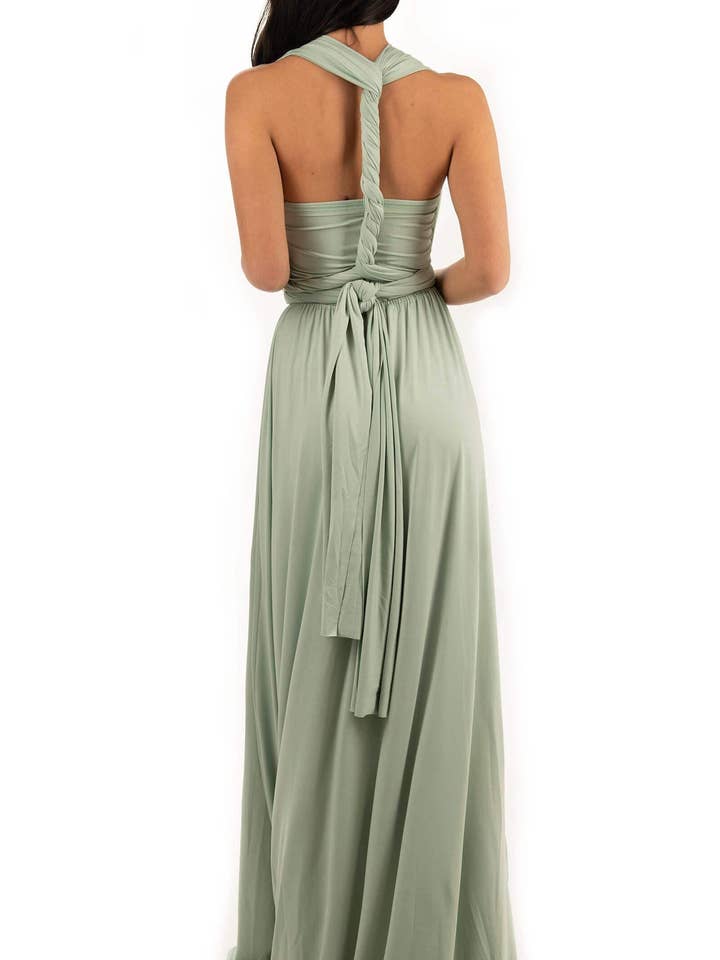 INFINITY DRESS SAGE for wholesale by Taniri