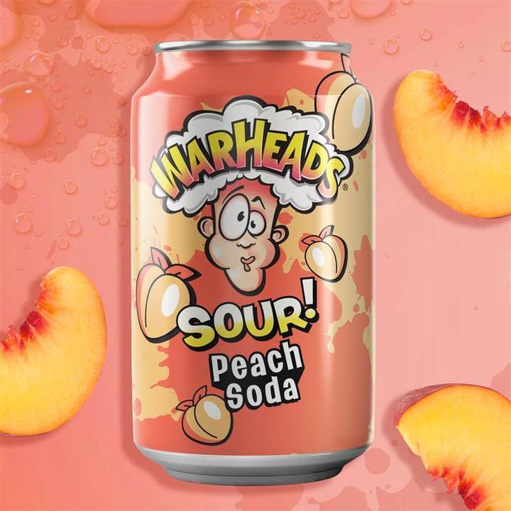 Cow Crack Wholesale - Wholesale Soda/Carbonated Drink - Warheads Sour Peach Soda1