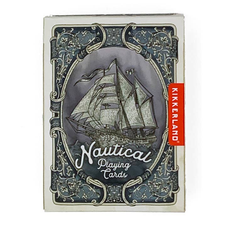 Kikkerland Design Inc - Wholesale Playing Cards - Nautical Playing Cards