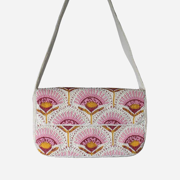 Mala de Ombro com Missangas Dente-de-leão por atacado de Pizzazz, Inc.