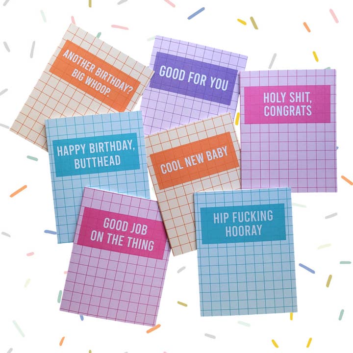 Seltsame Grußkarten für den Großhandel von Confetti Moon