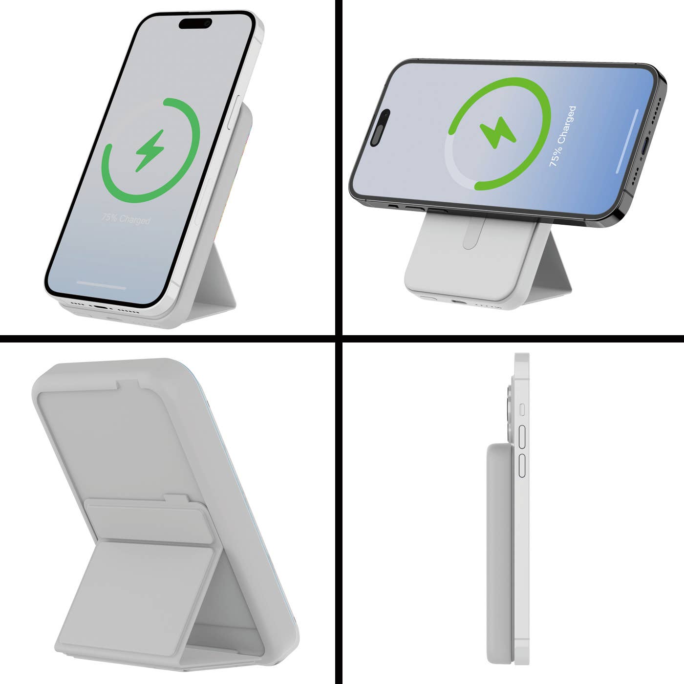 PhunkeeTree - Wholesale Portable Charger - Magnetic Wireless Charging Power Bank with Stand15