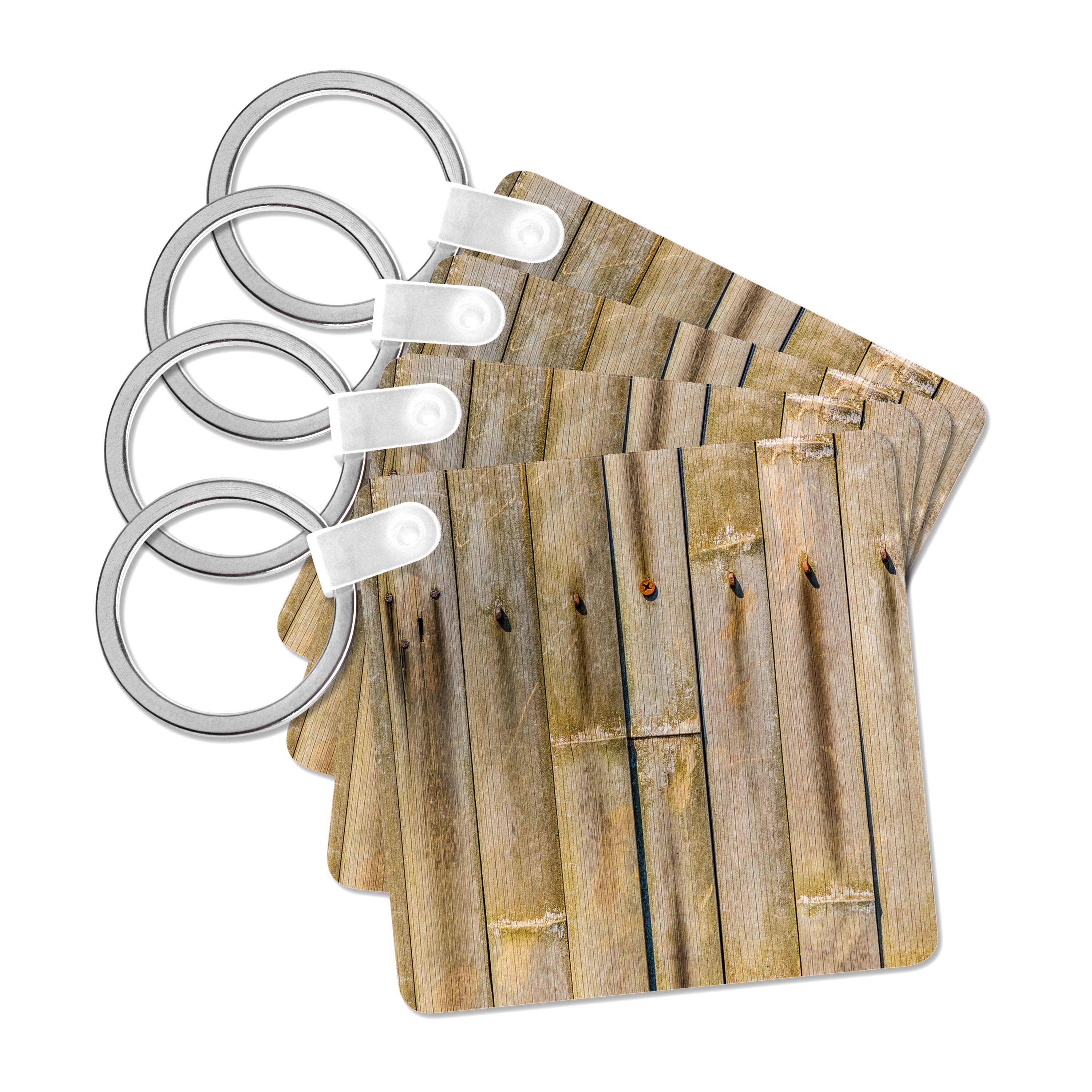 3dRose – wholesale Keychain – Unisex – 3dRose, Used, vintage, wooden planks of a bamboo fence, Key Chain0