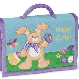 Happy Easter Soft Fabric Photo Album with Easter Bunny for wholesale by Genius Babies