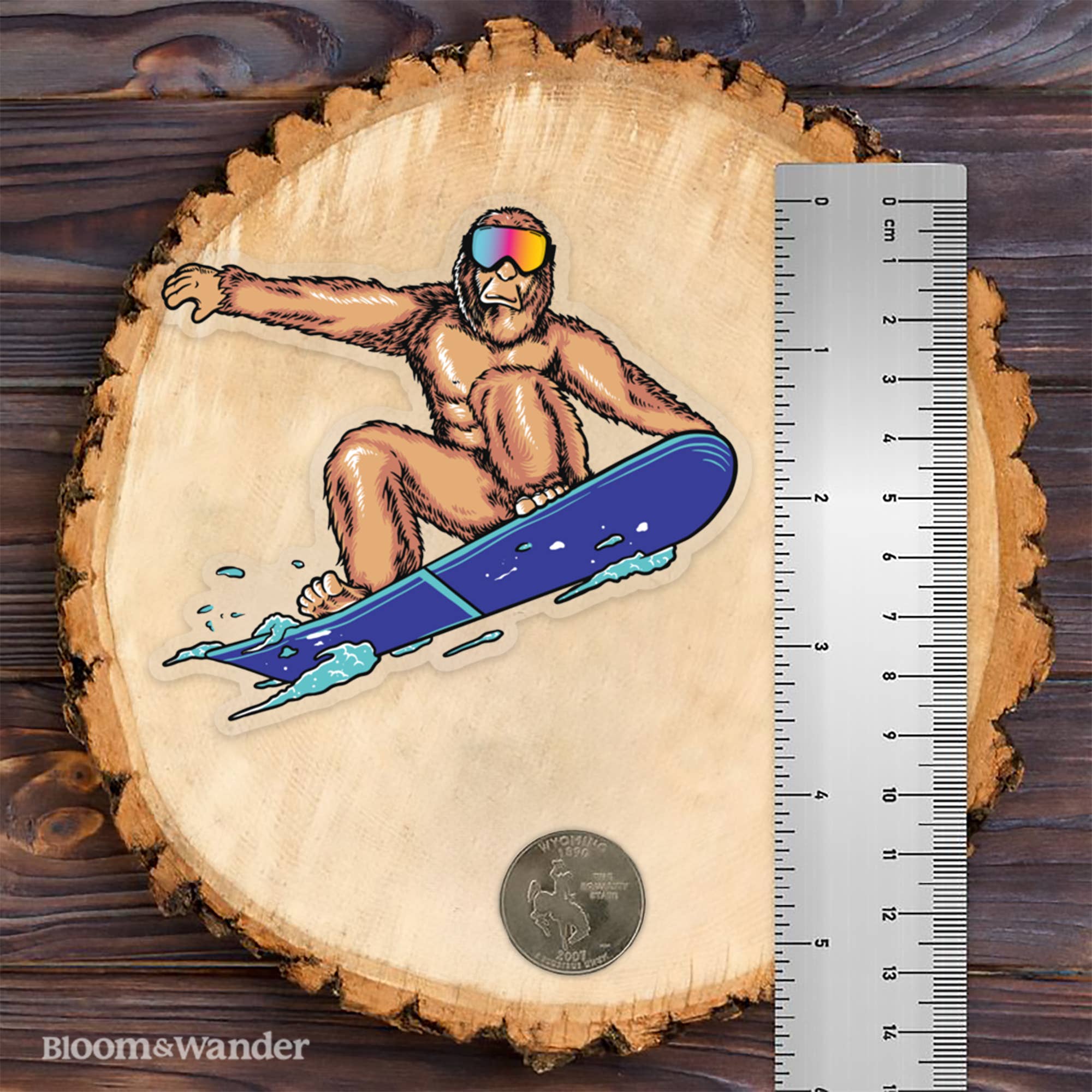 Bloom & Wander - Wholesale Sticker - Bigfoot snowboardstickers | Wintersneeuw voor buiten2
