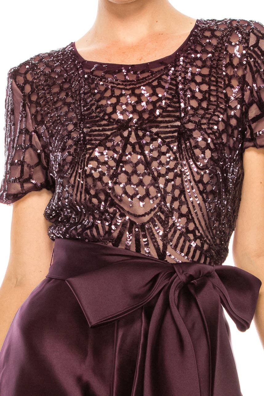 New Yorker's Apparel – wholesale Gown – Women's – RM Richards Sequin Hi-Lo Evening Dress (MORE COLORS)7