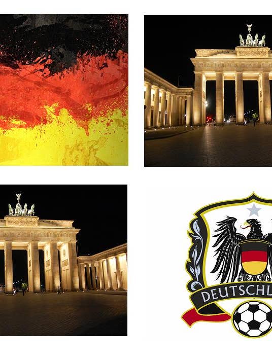 Set 4 Tovagliette plastificate Germania per la vendita all'ingrosso da parte di DB GROUP SRL